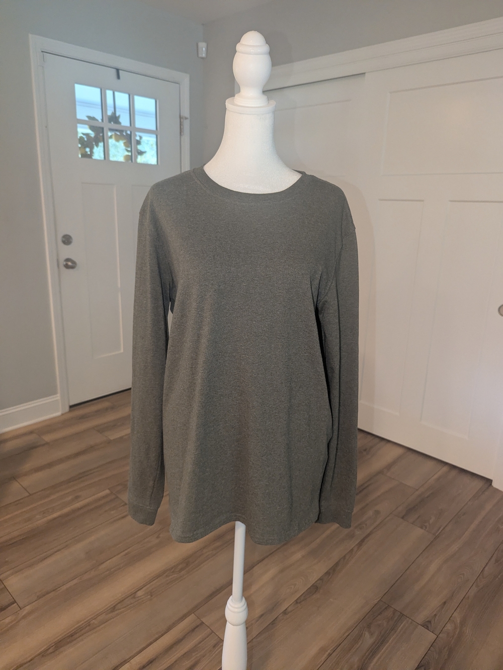 Carhartt Women's Long Sleeve Crew Tee in Olive Green